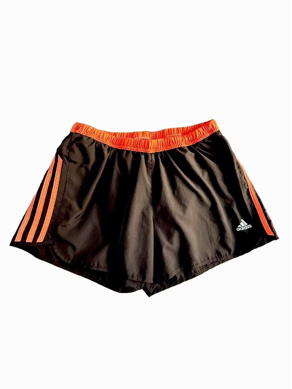 adidas Response Climalite Men's Running Shorts M Black Orange Mesh Elastic